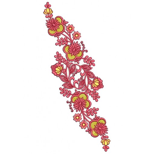 Kurti Applique Embroidery Design 25381
