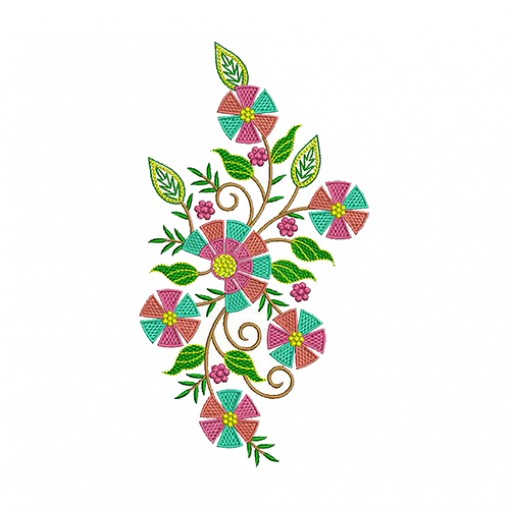 Ladies Patchwork Embroidery Design
