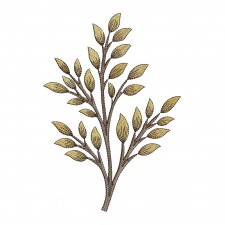 Leaf Tree Embroidery Pattern