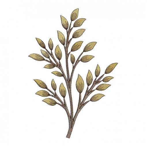 Leaf Tree Embroidery Pattern