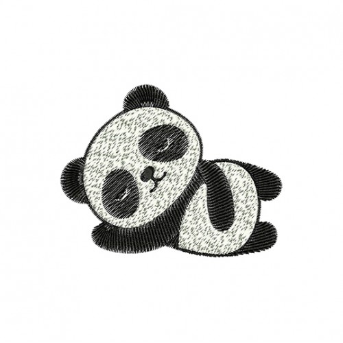 Little Panda Embroidery Design