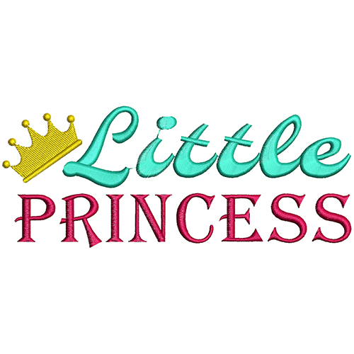Little Princess Embroidery Design