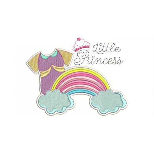 Little Princess T-Shirt Embroidery Design