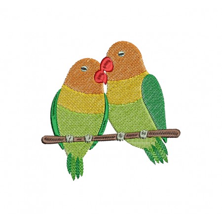 Love Birds Embroidery For Kurtis