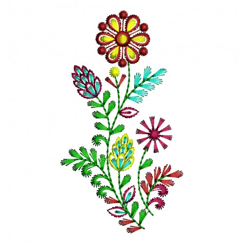 Machine Embroidery Applique Flower