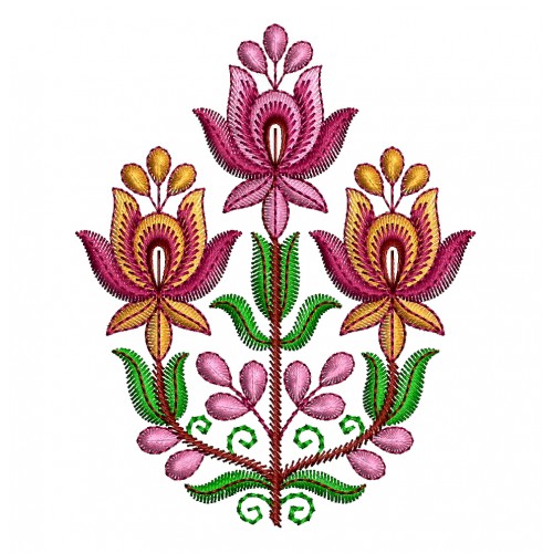 Machine Embroidery Applique Flower Design