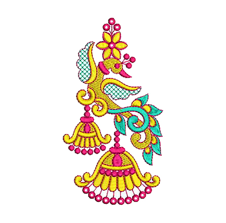 applique embroidery designs on sarees