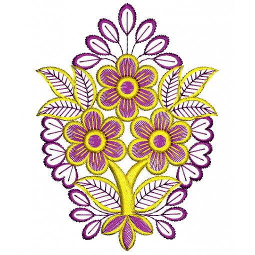 Machine Embroidery Design For Sarees 26194