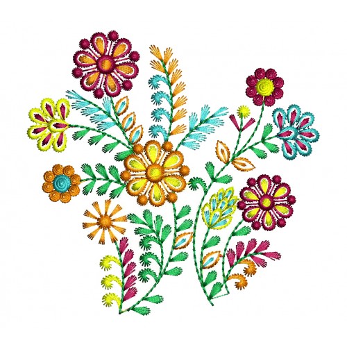 Machine Embroidery Flowers
