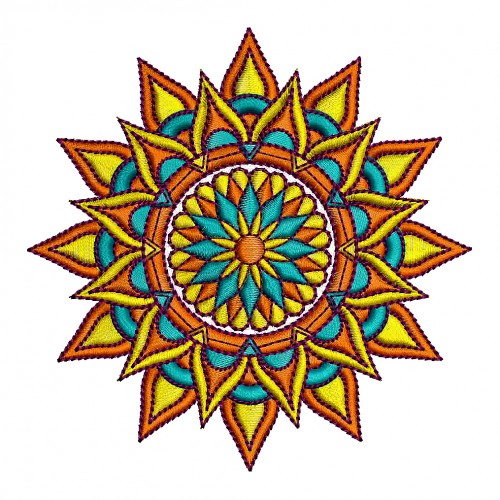 Machine Embroidery Mandala Design