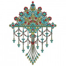Macrame Jhumar Applique Embroidery Design 24763