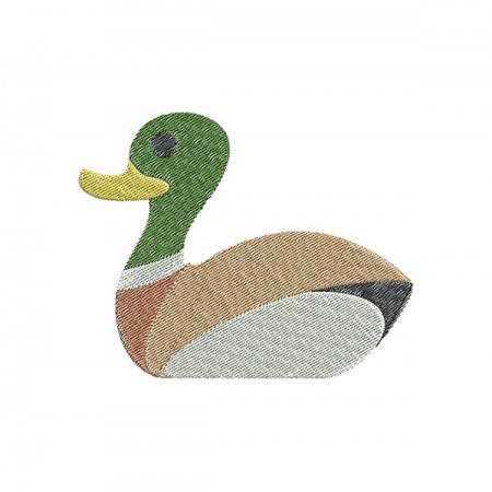 Mallard Duck Embroidery Design