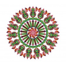 Mandala Applique Embroidery Design