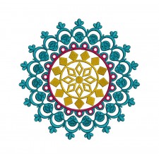 Mandala Art Embroidery Pattern