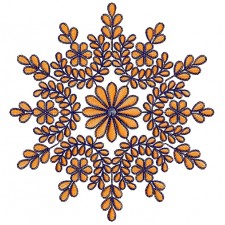 Mandala Embroidery For Cushion