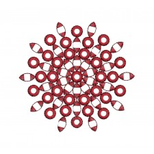 Mandala Embroidery Pattern With Handwork Space