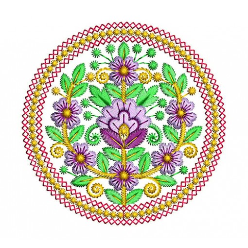 Mandala Floral Embroidery Patch