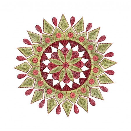 Mandala Machine Embroidery Pattern