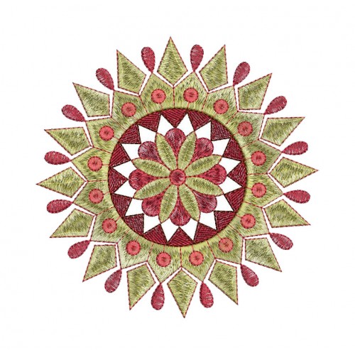 Mandala Machine Embroidery Pattern