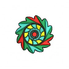Mandala Style Circle Patch Embroidery
