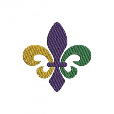 Mardi Gras Fleur De Lis Embroidery For Kids