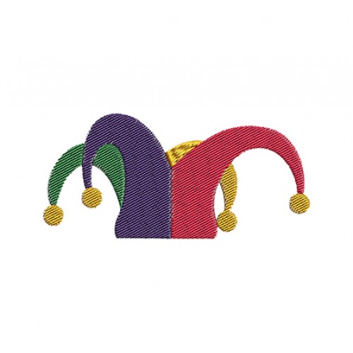 Mardi Gras Jester Hat Embroidery