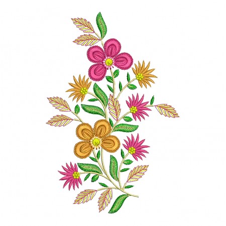 Mexican Floral Embroidery Pattern