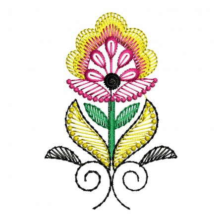 Mexican Flower Embroidery