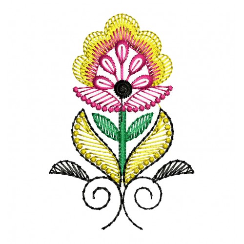 Mexican Flower Embroidery