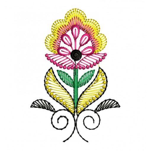 Mexican Flower Embroidery