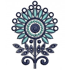 Mirror Work Butta Embroidery Design 25054