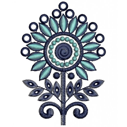Mirror Work Butta Embroidery Design 25054