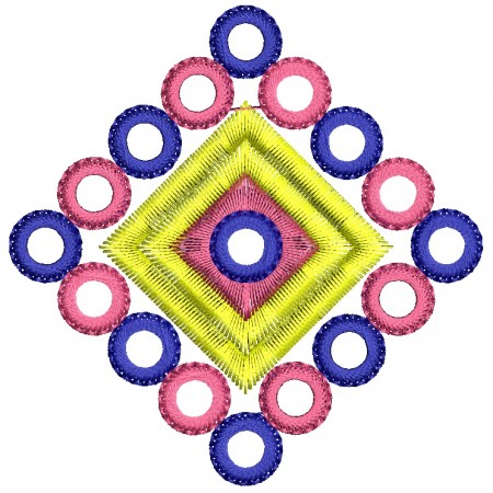 Mirror Work Embroidery Motif 26234