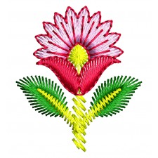 Modern Floral Embroidery Pattern