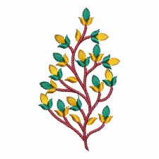 Modern Leaf Embroidery