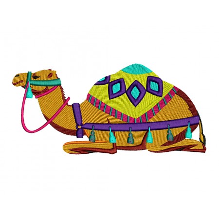 Moroccan Camel Embroidery Design