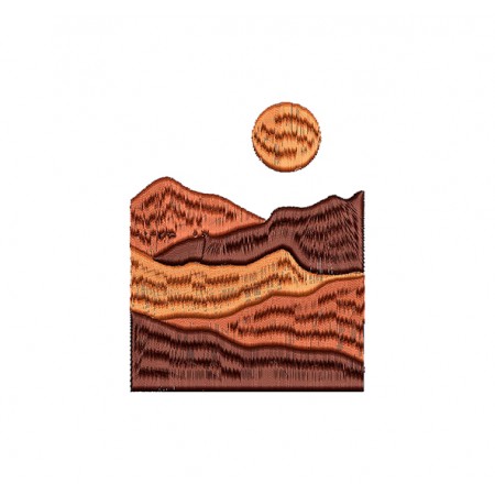 Mountain Embroidery Design