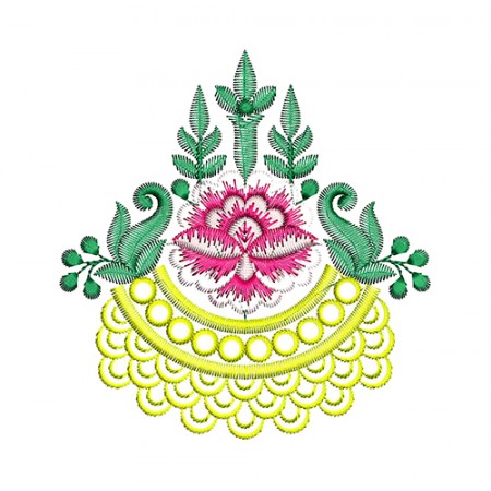 Multi Butta Saree Embroidery Design