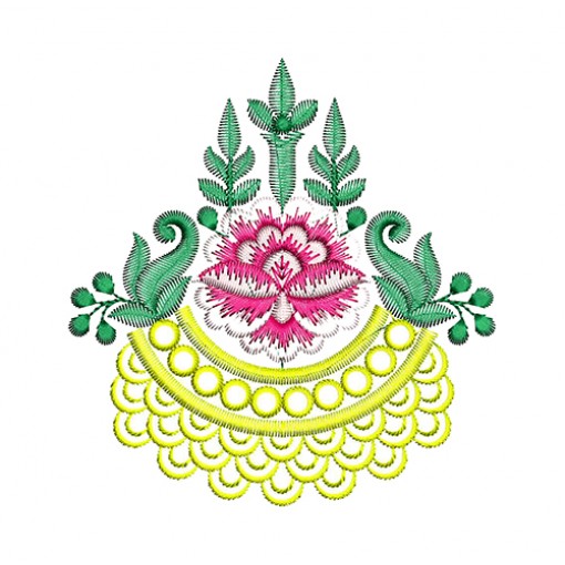Multi Butta Saree Embroidery Design