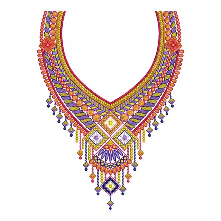 Necklace Embroidery For Top 