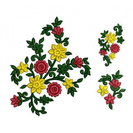 New Flower Pot Embroidery Design