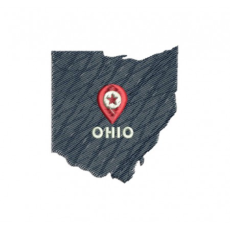 Ohio State Embroidery Design