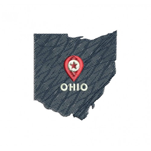 Ohio State Embroidery Design