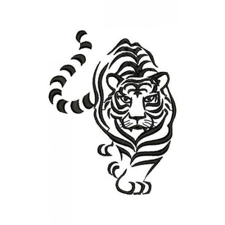 Tiger Embroidery Design 24604