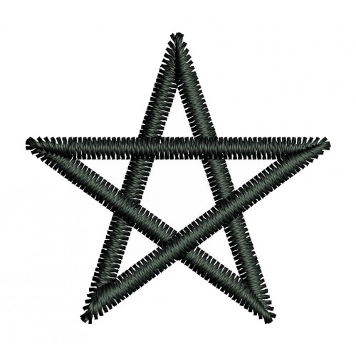Paganism Star Embroidery Design