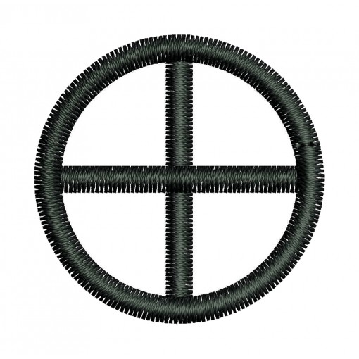 Paganism Sun Cross Sign Embroidery