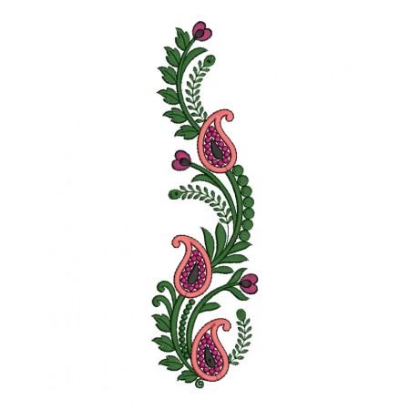 Paisley Wall Art Embroidery Design