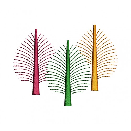 Palm Leaf Embroidery Design