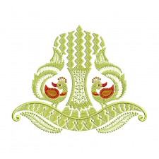 Peacock Design Embroidery Work