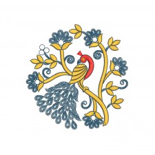 Peacock Design For Embroidery